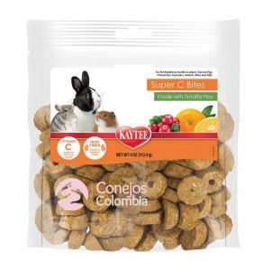 Galletas naturales de heno timothy con vitamina C para conejos, cobayas, chinchillas y hámster | Conejos Colombia