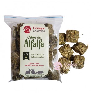 Cubos de heno de alfalfa para conejos, cobayas y otros roedores. Envíos a Bogotá, Medellin, Cali. | Conejos Colombia