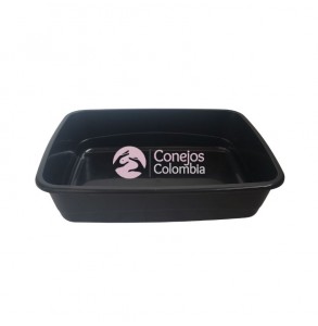 Esquinera o bandeja sanitaria para conejos y chinchillas. Material resistente y fácil de limpiar | Conejos Colombia