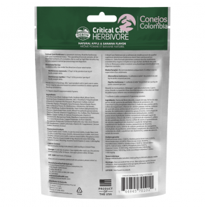 Oxbow Critical Care ingredientes | Conejos Colombia