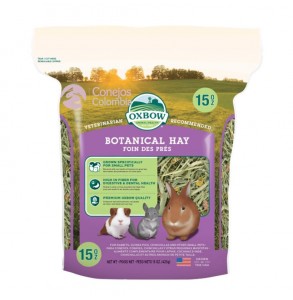 Heno botanico Oxbow para conejos, cobyas cuys y chinchillas | Conejos Colombia